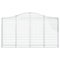 Cesti Gabbioni ad Arco 3 pz 200x30x100/120 cm Ferro Zincato 3145431