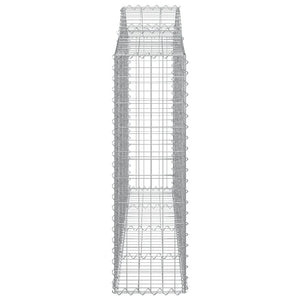 Cesti Gabbioni ad Arco 10 pz 200x30x100/120 cm Ferro Zincato 3145438