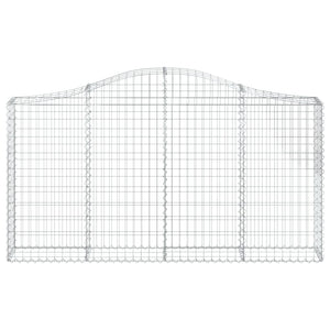 Cesti Gabbioni ad Arco 14 pz 200x30x100/120 cm Ferro Zincato 3145442