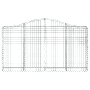 Cesti Gabbioni ad Arco 20 pz 200x30x100/120 cm Ferro Zincato 3145445