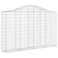 Cesti Gabbioni ad Arco 7 pz 200x30x120/140 cm Ferro Zincato 3145456