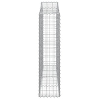 Cesti Gabbioni ad Arco 7 pz 200x30x120/140 cm Ferro Zincato 3145456