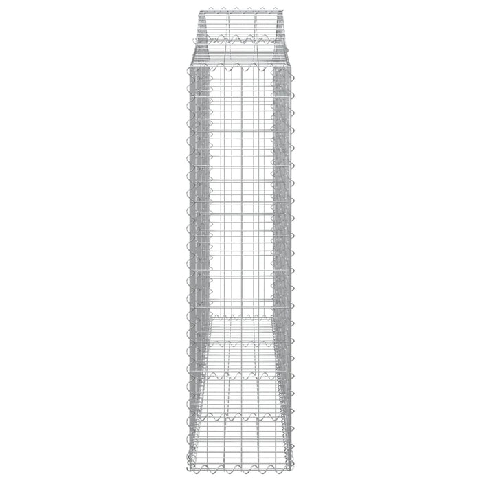 Cesti Gabbioni ad Arco 7 pz 200x30x120/140 cm Ferro Zincato 3145456