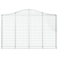 Cesti Gabbioni ad Arco 20 pz 200x30x120/140 cm Ferro Zincato 3145466