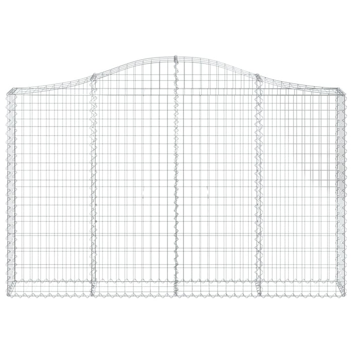 Cesti Gabbioni ad Arco 20 pz 200x30x120/140 cm Ferro Zincato 3145466