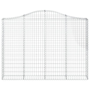 Cesti Gabbioni ad Arco 5 pz 200x30x140/160 cm Ferro Zincato