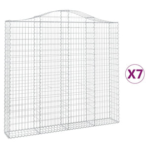 Cesti Gabbioni ad Arco 7 pz 200x30x180/200 cm Ferro Zincato 3145519