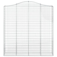 Cesti Gabbioni ad Arco 2 pz 200x30x200/220 cm Ferro Zincato 3145535