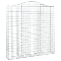 Cesti Gabbioni ad Arco 3 pz 200x30x200/220 cm Ferro Zincato 3145536