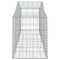 Cesti Gabbioni ad Arco 18 pz 200x50x60/80 cm Ferro Zincato 3145612
