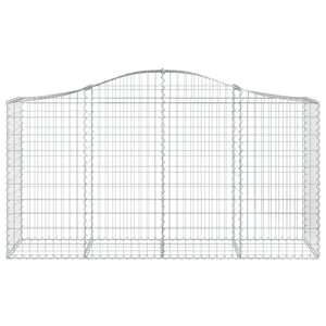 Cesti Gabbioni ad Arco 40 pz 200x50x100/120 cm Ferro Zincato 3145658