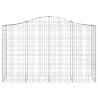 Cesti Gabbioni ad Arco 8 pz 200x50x120/140 cm Ferro Zincato 3145667