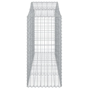 Cesti Gabbioni ad Arco 12 pz 200x50x120/140 cm Ferro Zincato 3145671