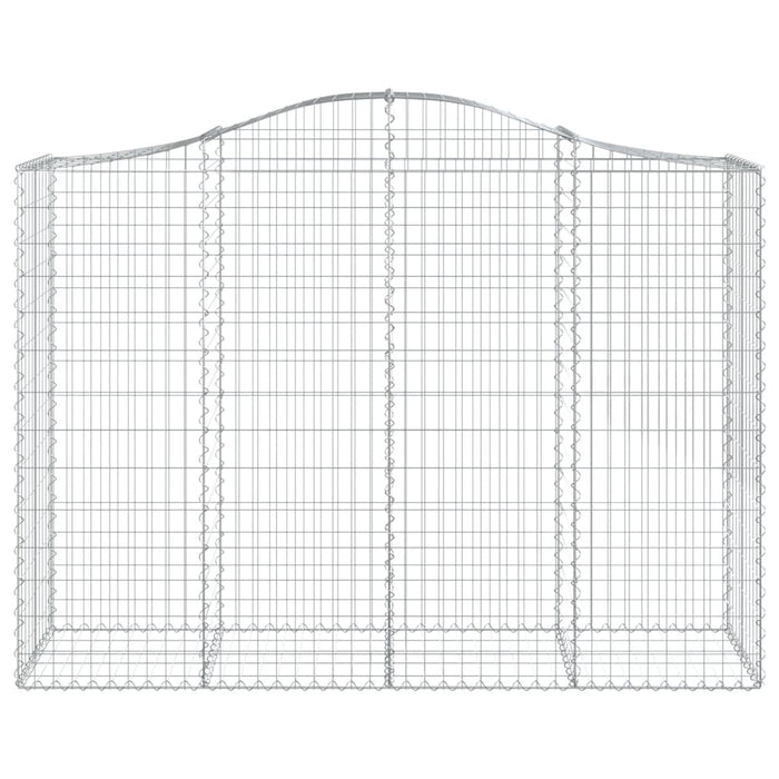 Cesti Gabbioni ad Arco 14 pz 200x50x140/160 cm Ferro Zincato 3145694