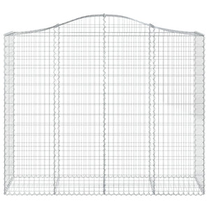 Cesti Gabbioni ad Arco 9 pz 200x50x160/180 cm Ferro Zincato