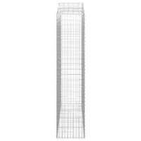 Cesti Gabbioni ad Arco 2 pz 200x50x220/240 cm Ferro Zincato 3145766