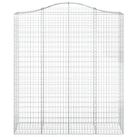 Cesti Gabbioni ad Arco 7 pz 200x50x220/240 cm Ferro Zincato 3145771