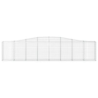 Cesti Gabbioni ad Arco 7 pz 400x30x80/100 cm Ferro Zincato 3145818