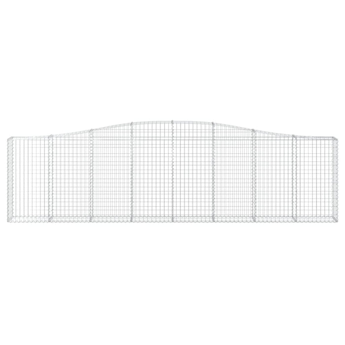 Cesti Gabbioni ad Arco 3 pz 400x30x100/120 cm Ferro Zincato 3145827