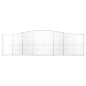 Cesti Gabbioni ad Arco 4 pz 400x30x100/120 cm Ferro Zincato