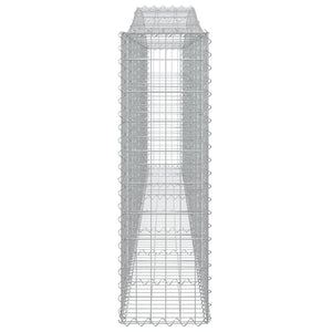 Cesti Gabbioni ad Arco 8 pz 400x30x100/120 cm Ferro Zincato 3145832
