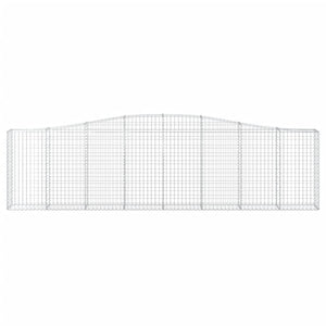 Cesti Gabbioni ad Arco 20 pz 400x30x100/120 cm Ferro Zincato 3145836