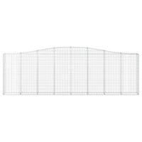 Cesti Gabbioni ad Arco 5 pz 400x30x120/140 cm Ferro Zincato