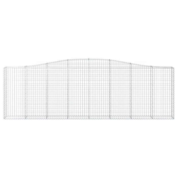 Cesti Gabbioni ad Arco 7 pz 400x30x120/140 cm Ferro Zincato 3145844