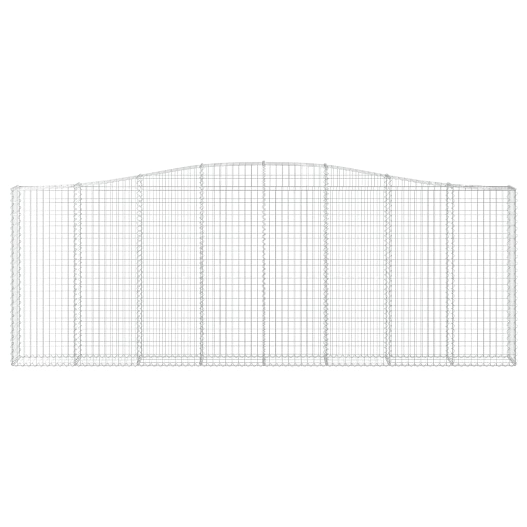 Cesti Gabbioni ad Arco 20 pz 400x30x140/160 cm Ferro Zincato 3145862