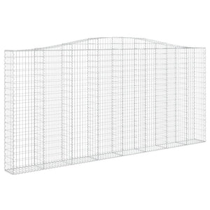 Cesti Gabbioni ad Arco 3 pz 400x30x180/200 cm Ferro Zincato 3145879