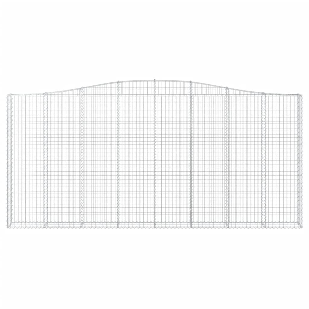 Cesti Gabbioni ad Arco 3 pz 400x30x180/200 cm Ferro Zincato 3145879