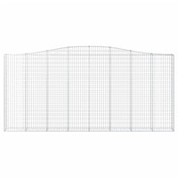 Cesti Gabbioni ad Arco 3 pz 400x30x180/200 cm Ferro Zincato 3145879