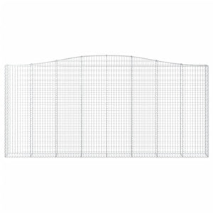 Cesti Gabbioni ad Arco 3 pz 400x30x180/200 cm Ferro Zincato 3145879