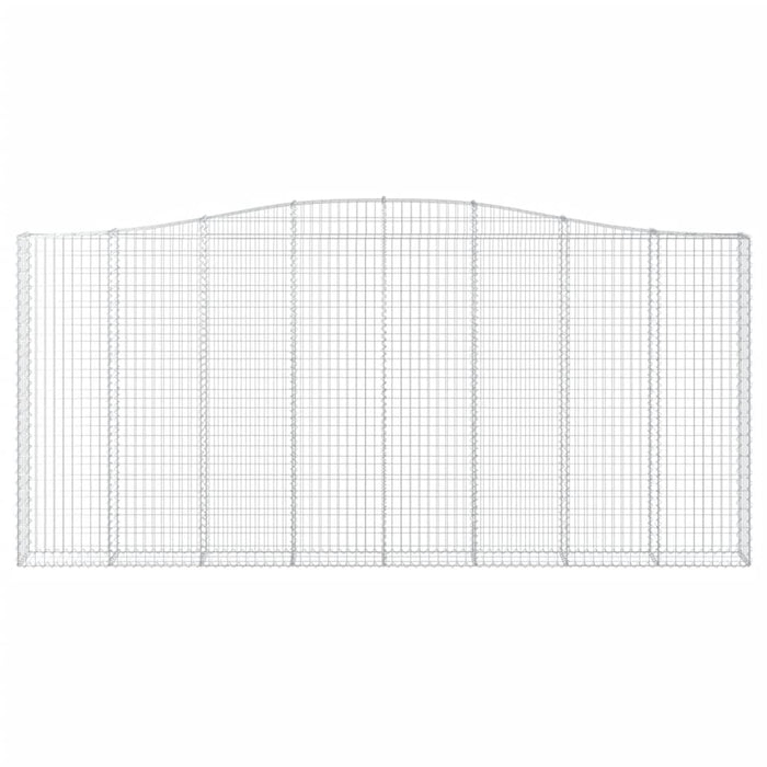 Cesti Gabbioni ad Arco 3 pz 400x30x180/200 cm Ferro Zincato 3145879