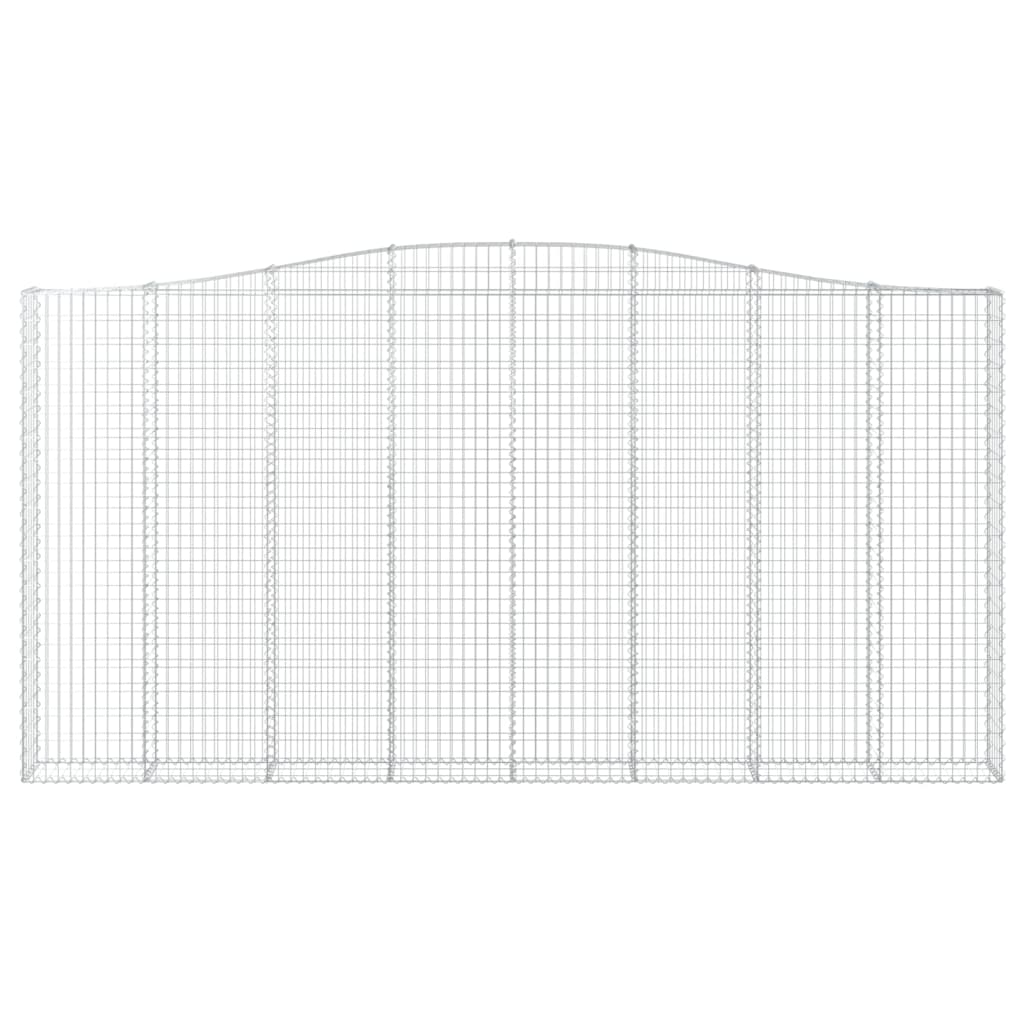 Cesti Gabbioni ad Arco 3 pz 400x30x200/220 cm Ferro Zincato 3145892