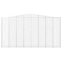 Cesti Gabbioni ad Arco 3 pz 400x30x200/220 cm Ferro Zincato 3145892