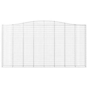 Cesti Gabbioni ad Arco 3 pz 400x30x200/220 cm Ferro Zincato 3145892