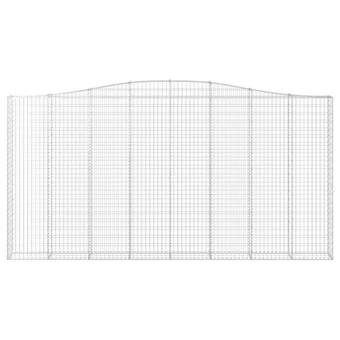 Cesti Gabbioni ad Arco 3 pz 400x30x200/220 cm Ferro Zincato 3145892