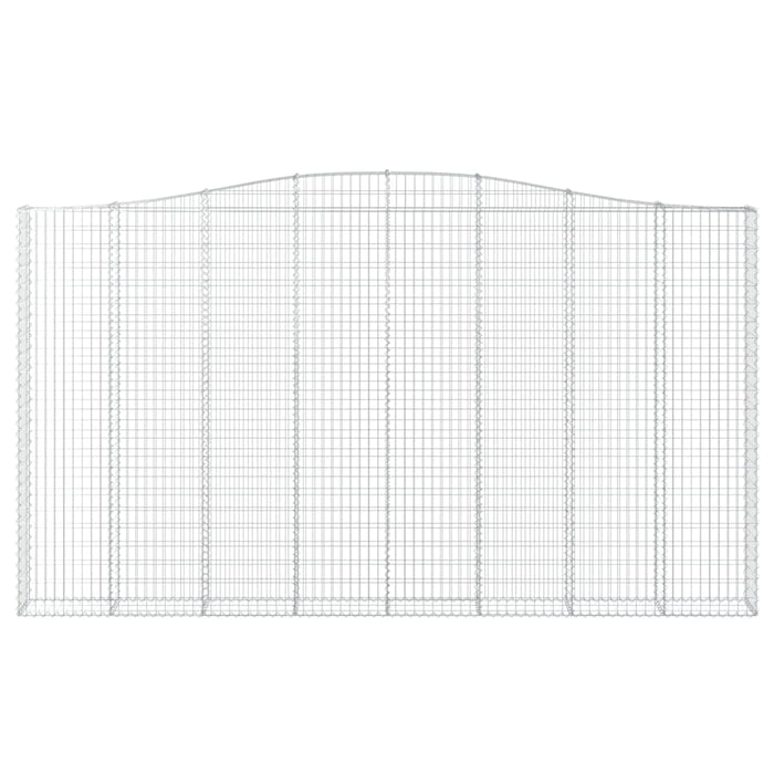 Cesti Gabbioni ad Arco 4 pz 400x30x220/240 cm Ferro Zincato 3145906