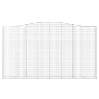 Cesti Gabbioni ad Arco 5 pz 400x30x220/240 cm Ferro Zincato 3145907