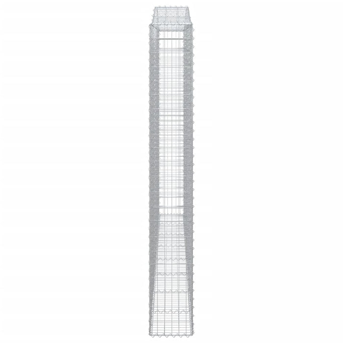 Cesti Gabbioni ad Arco 6 pz 400x30x220/240 cm Ferro Zincato