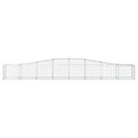 Cesti Gabbioni ad Arco 5 pz 400x50x40/60 cm Ferro Zincato 3145920