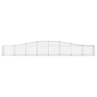 Cesti Gabbioni ad Arco 7 pz 400x50x40/60 cm Ferro Zincato 3145922