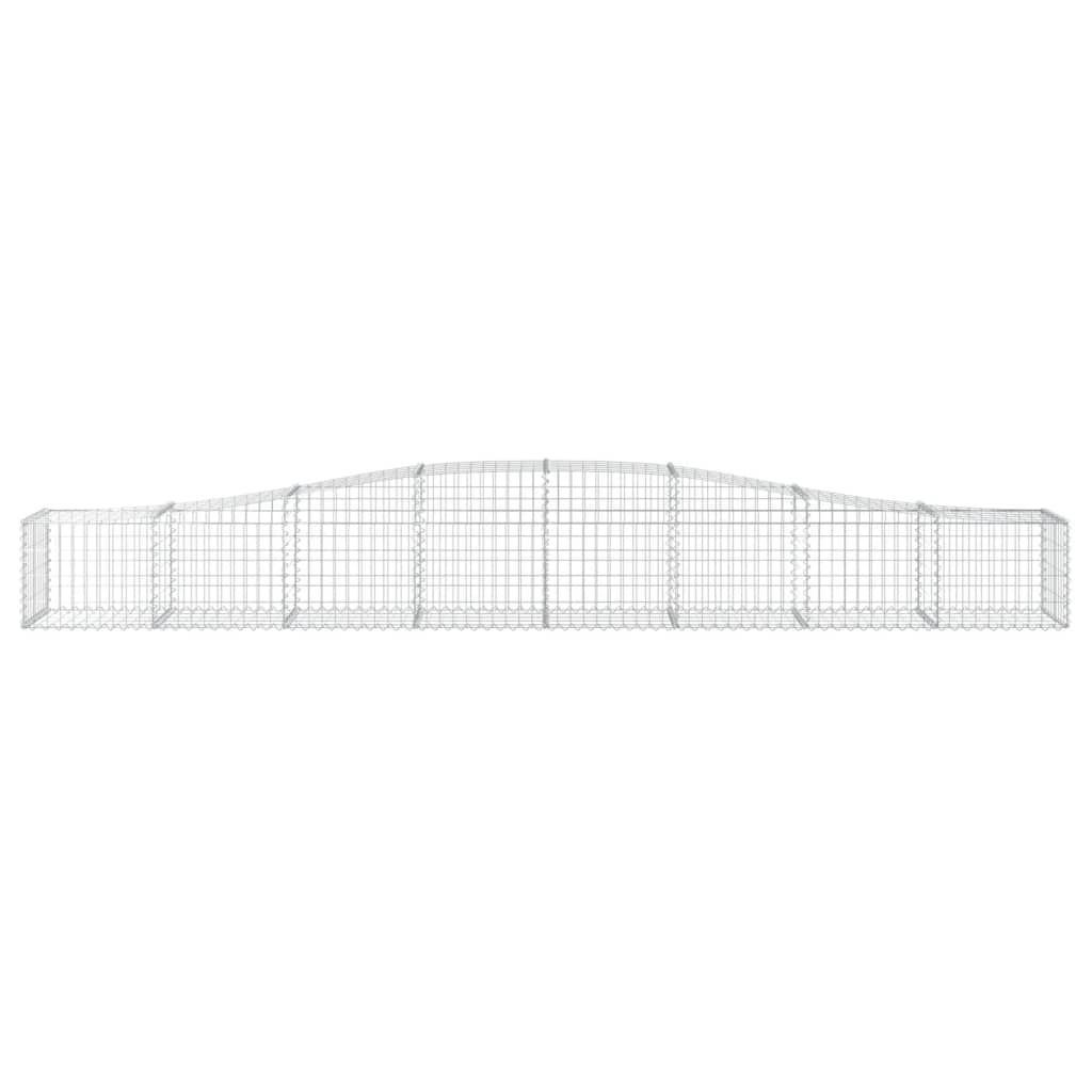 Cesti Gabbioni ad Arco 20 pz 400x50x40/60 cm Ferro Zincato 3145927