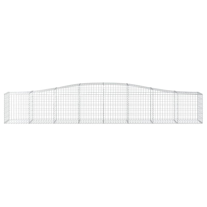 Cesti Gabbioni ad Arco 2 pz 400x50x60/80 cm Ferro Zincato 3145930