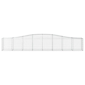 Cesti Gabbioni ad Arco 25 pz 400x50x60/80 cm Ferro Zincato 3145941