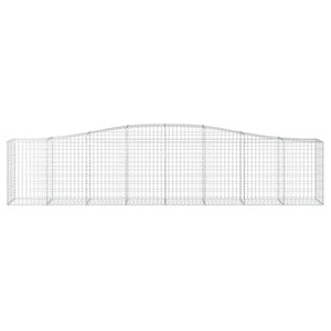 Cesti Gabbioni ad Arco 6 pz 400x50x80/100 cm Ferro Zincato 3145947