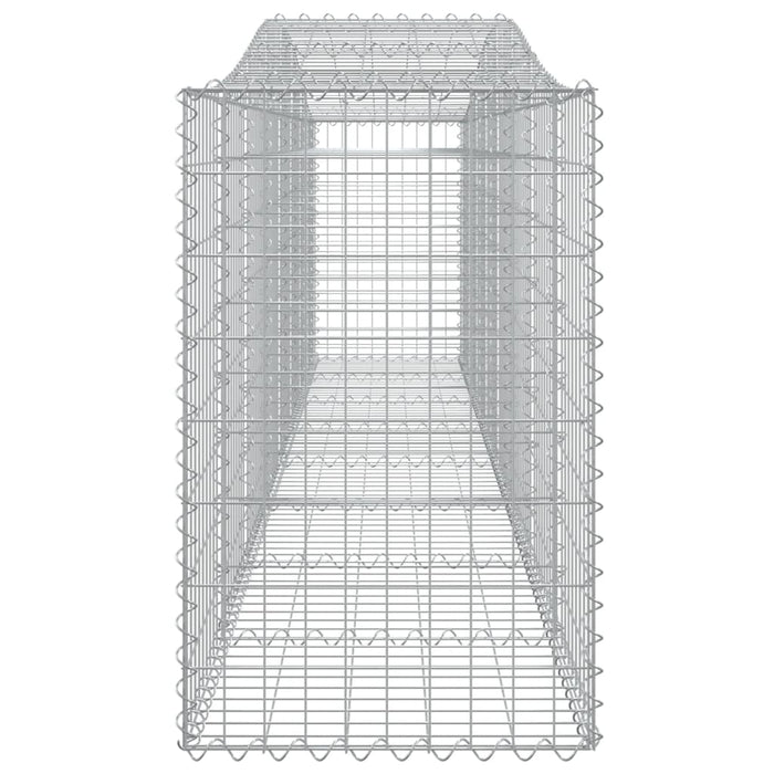 Cesti Gabbioni ad Arco 10 pz 400x50x80/100 cm Ferro Zincato