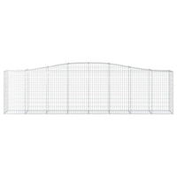 Cesti Gabbioni ad Arco 4 pz 400x50x100/120 cm Ferro Zincato 3145958