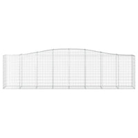 Cesti Gabbioni ad Arco 6 pz 400x50x100/120 cm Ferro Zincato 3145960